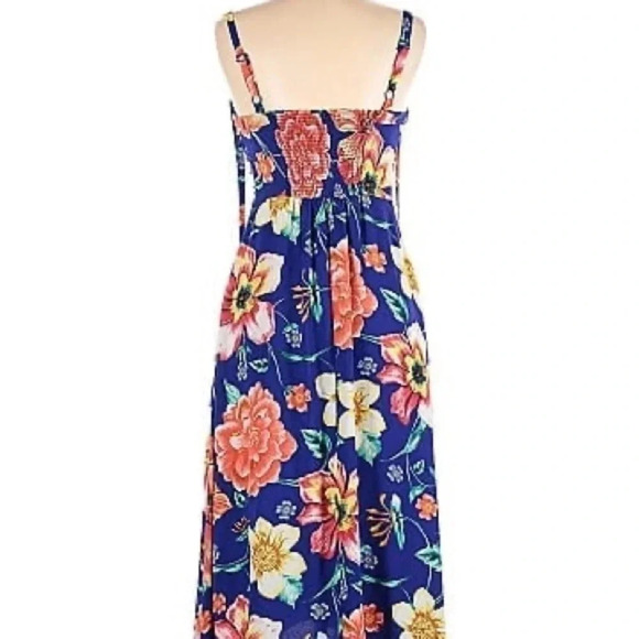 Moulinette Soeurs  (Anthropologie) Anona Blue Floral Midi size 4 - Picture 5 of 9